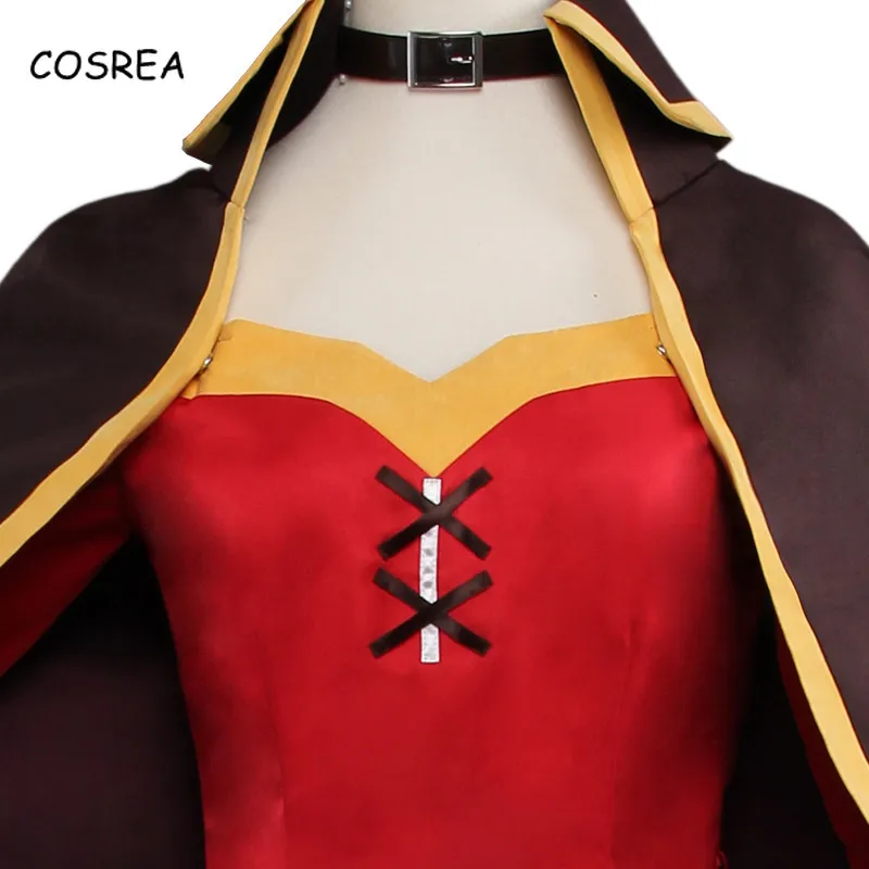 KonoSuba Megumin маскарадный костюм с шапкой платье накидкой для Хэллоуина женщин Божье