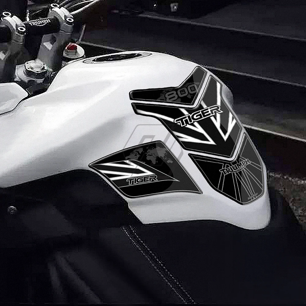 For Triumph Tiger 800 2010-2018 Tank Pad Protector Gas Cap Decal 3D Resin | Decals &amp Stickers
