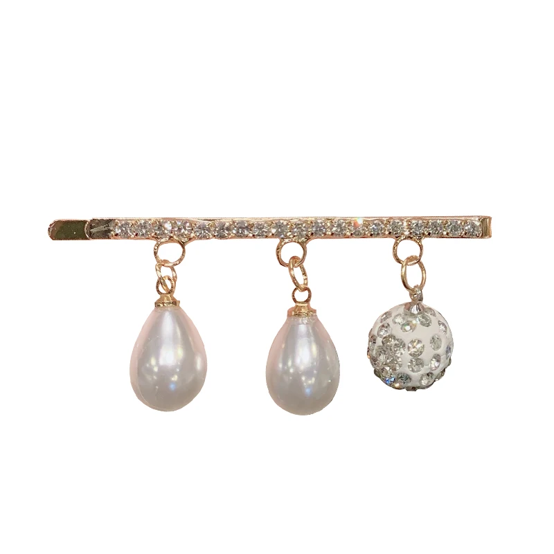 Заколка для волос женская элегантная заколка с блестящими кристаллами и