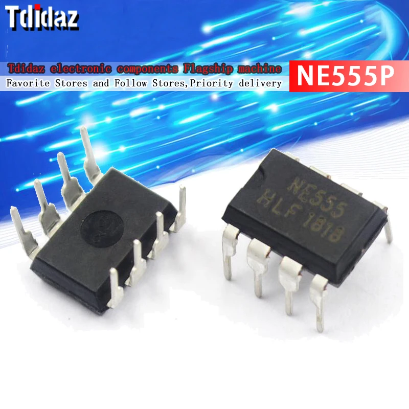 10 шт. NE555 NE555P DIP8 NE555N DIP 555 таймеры DIP-8 Новый и оригинальный чипсет IC