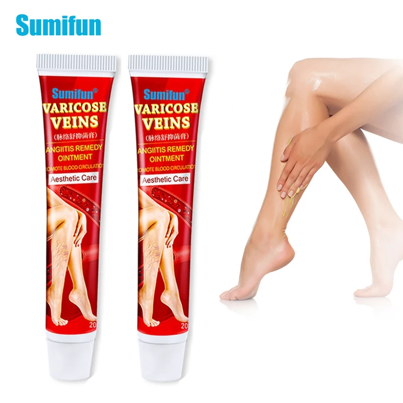 

20g Sumifun Varicose Veins Treatment Cream Original Vasculitis Phlebitis Spider Pain Relief Ointment Medical Plaster P1149