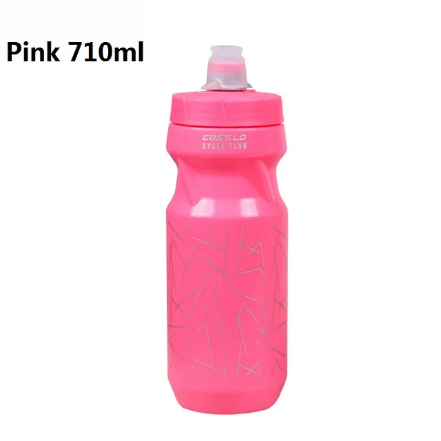 Pink 710ml Costelo велосипедный клуб велосипедный велосипед бутылка воды для велосипедиста Спортивная бутылка для воды 710 мл магнитный держатель для бутылки воды бутылка для гольфа Raph - Цвет: Pink 710ml