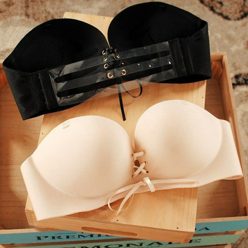 Хит не скользящий бюстгальтер без бретелек нижнее белье подтягивающий грудь