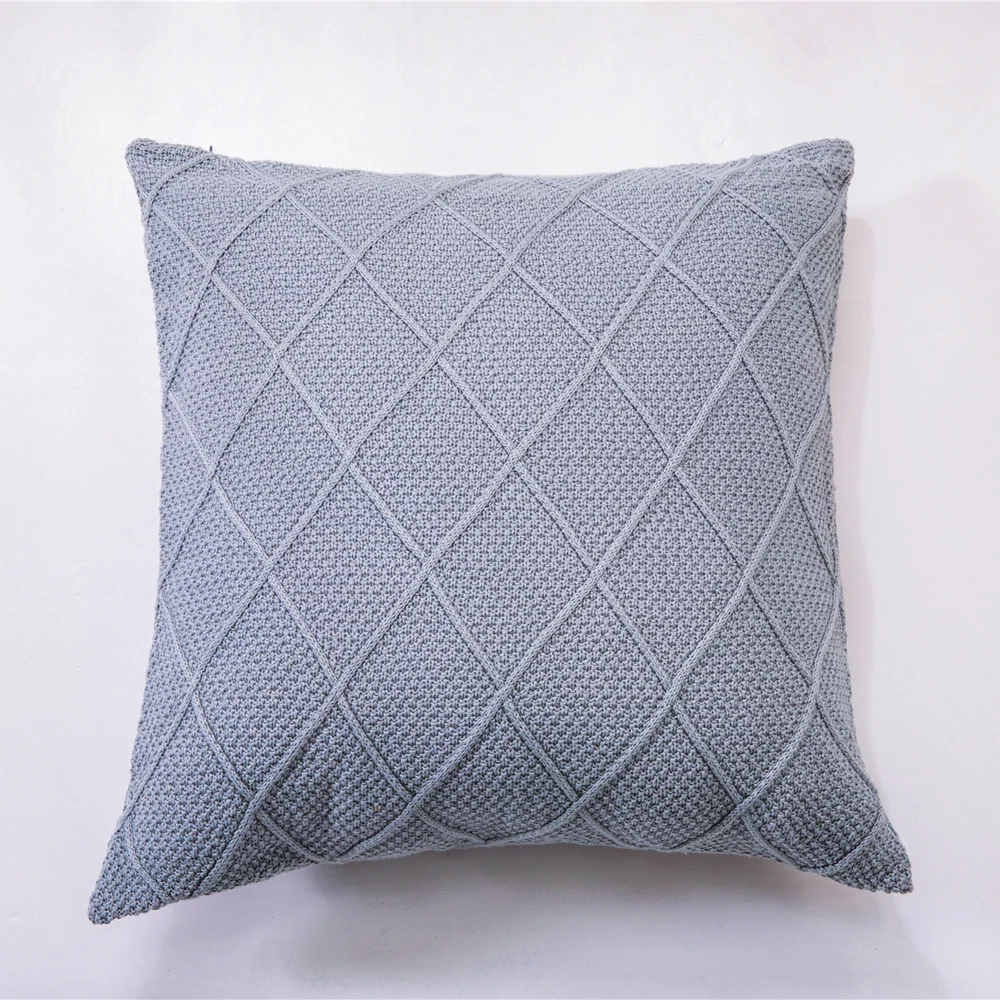 

Super Soft Cushion Cover 45*45cm Delicate Crochet Knitted Bed Pillow Case Cotton Nordic Sofa Home Decorative Throw Pillow Cover