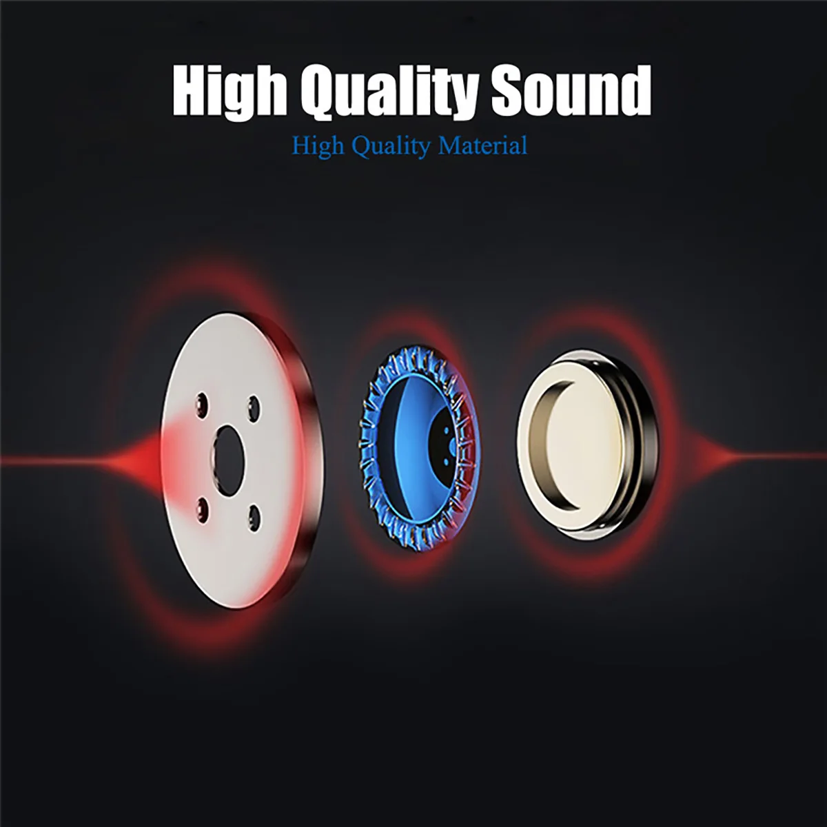 

Wireless Bluetooth Earphones Noise Cancelling Headset Neckband life Sport stereo In-Ear With Microphone for Samsung 9 iPhone Xs