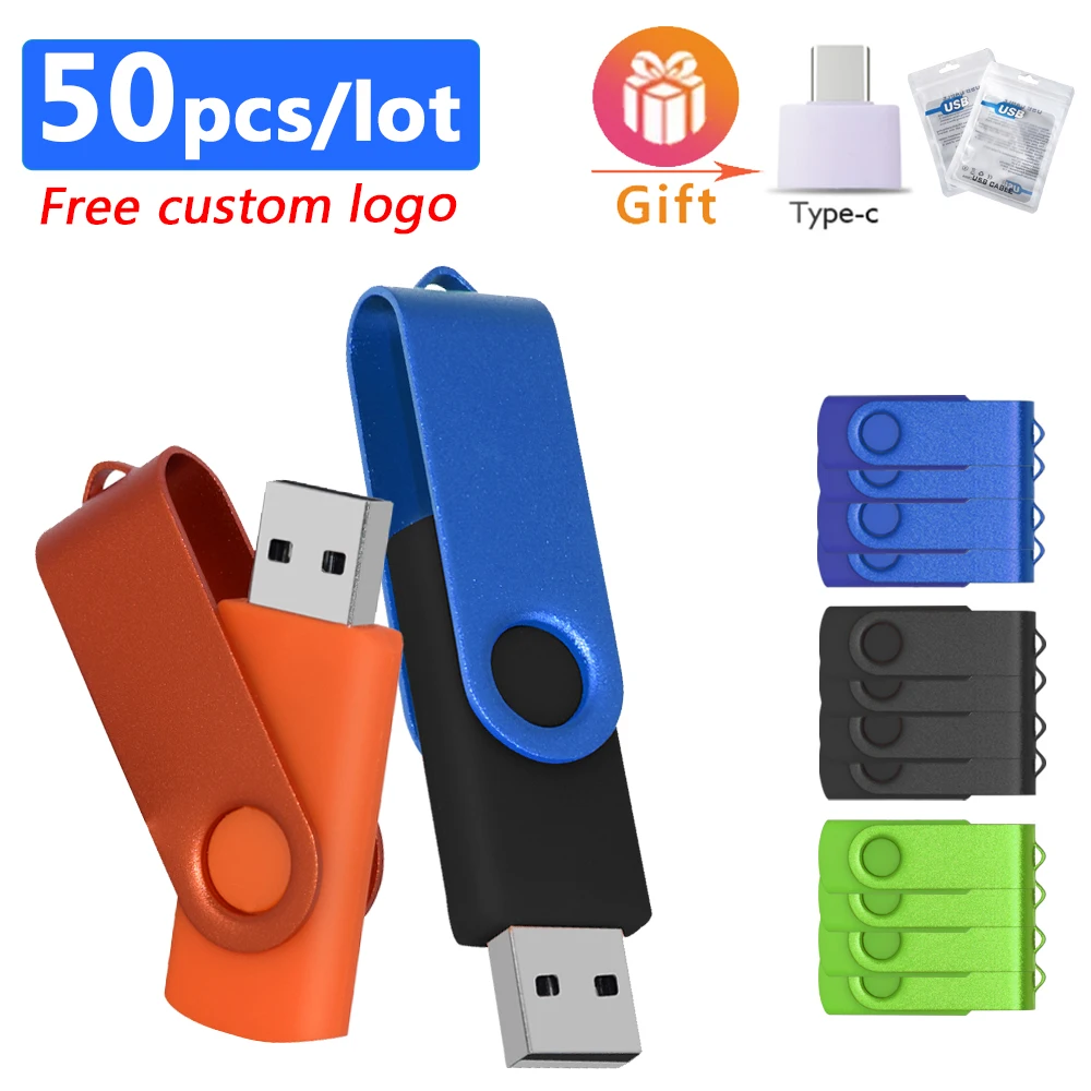 

50pcs/lot metal Waterproof Usb Flash Drives Wholesale Pen Drive High speed 4GB 8GB 16GB 32GB 64G 128GB pen drive Free Logo