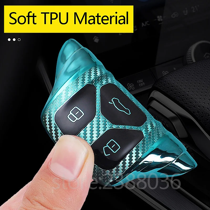 1x Car Key Cover for Audi A4 A5 A6 A7 A8 Q5 Q7 S4 S5 RS4 3 Button Smart Premium Soft TPU Protective Fob | Автомобили и мотоциклы