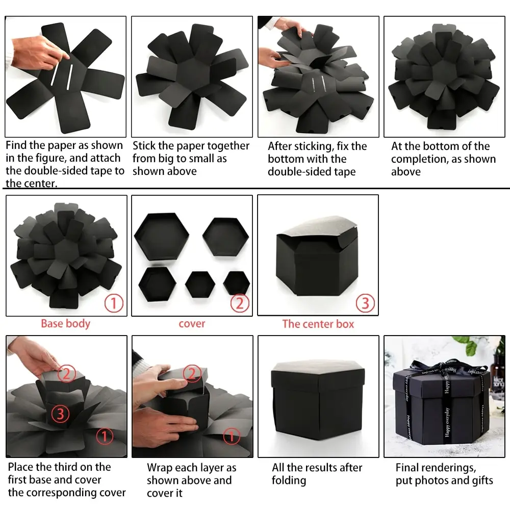 Коробка для фотографий ручной работы взрывобезопасная Подарочная коробка пасхи