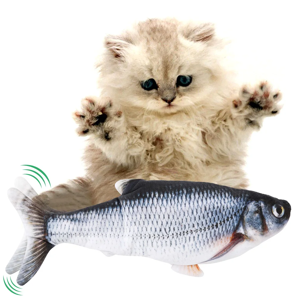

Electronic Cat Toy 3D Fish Electric USB Charging Simulation Fish Toys for Cats Pet Playing Toy cat supplies juguetes para gatos