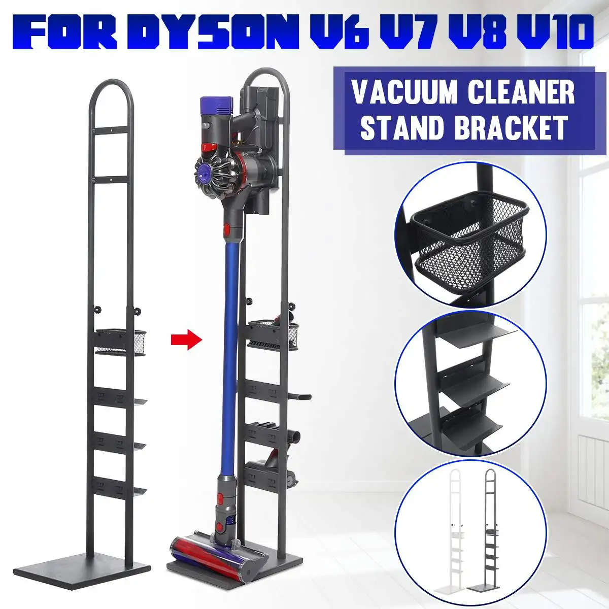 for dyson v6 v7 v8 v10 v11 cordless vacuum cleaner stand vacuum storage vacuum bracket organizer vacuum stand floor rack tools free global shipping
