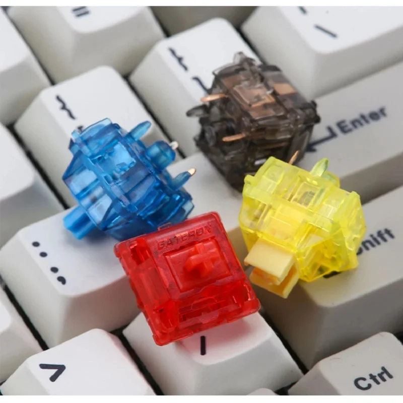 Чернила Gateron индивидуальный переключатель 5 контактов SMD RGB полупроницаемое
