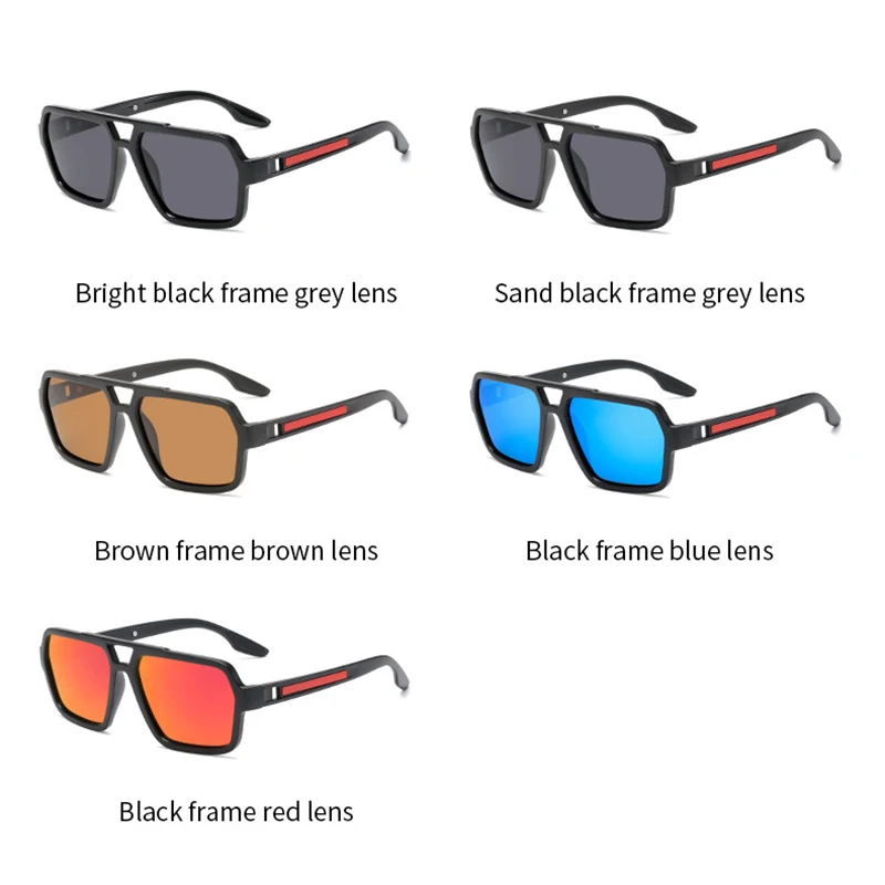 

Men Sunglasses Trend Glasses Tr Double Beam Fashion Polarized Sunglasses Driving Driving Mirror Anti-UV Outdoor Sports Glasses