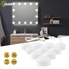 Светодиодная лампа для зеркала для макияжа, комплект из 2610 лампочек с регулируемой яркостью, 3 цвета, USB, 12 В, для туалетного столика, зеркала для туалетного столика