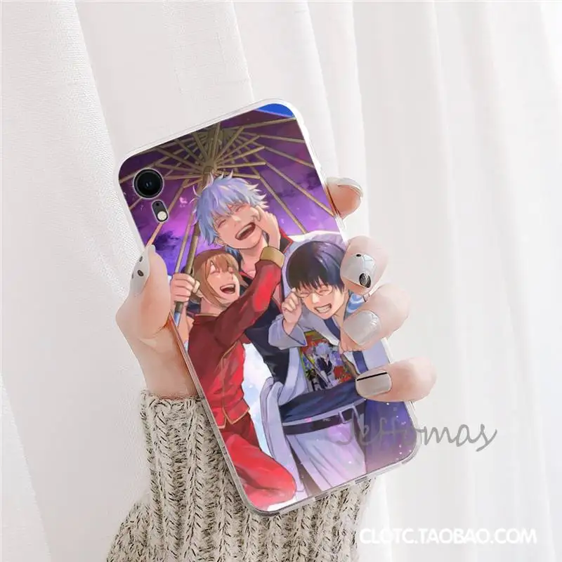 

Anime Gintama Phone Case For iphone 12 5 5s 5c se 6 6s 7 8 plus x xs xr 11 pro max mini