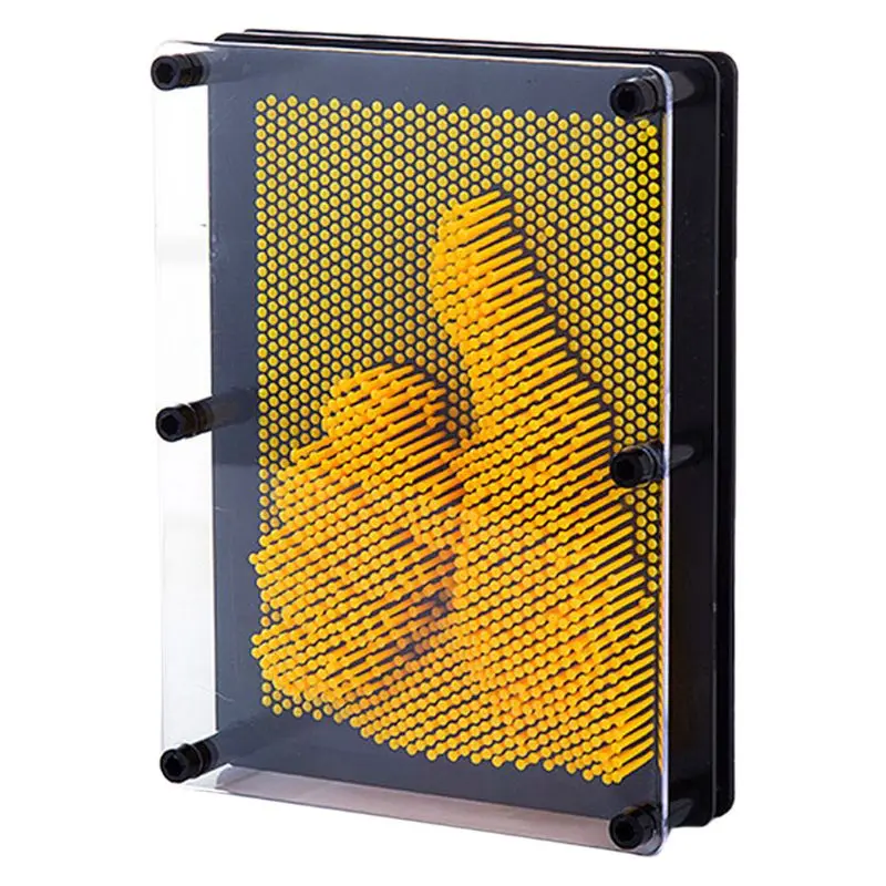 L-Yellow Креативный 3D клон ручная модель игрушки DIY ремесла трехмерная игла резьба картина Дети Мальчики Девочки Подарки на день рождения - Цвет: L-Yellow