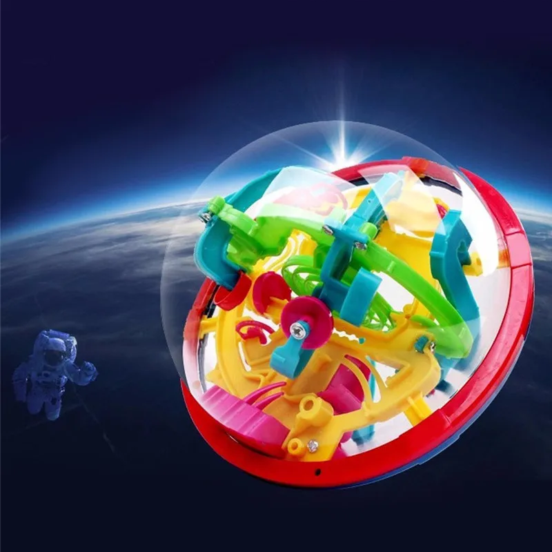 100 шаг 3D волшебный лабиринт Интеллектуальный шар сфера игрушки для детей