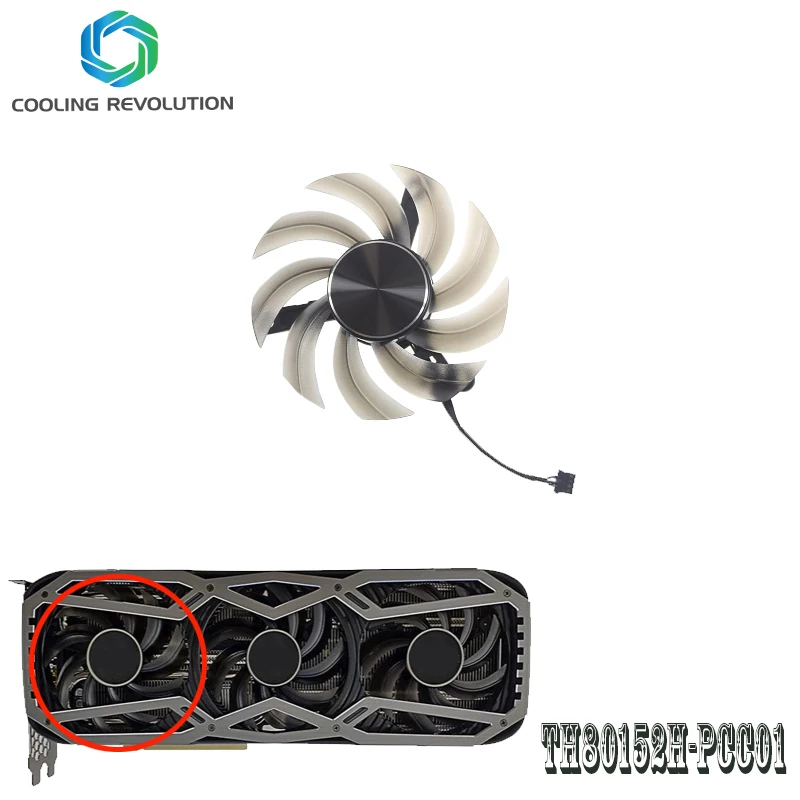 th80152h pcc01 dc12v rtx3070ti rtx3080ti graphics fan fro leadtek geforce rtx 3070 ti rtx 3080 ti life es free global shipping