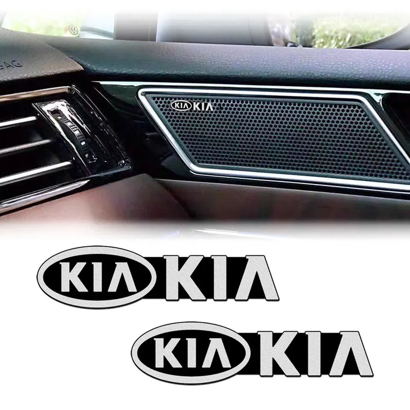 

2/4Pcs Car Audio Sticker Accessories Interior Decoration For KIA K2 K3 K5 Sorento Sportage Rio Car Styling Accessories