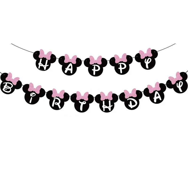 Набор одноразовой посуды Минни Маус бумажные предметы для детского дня рождения