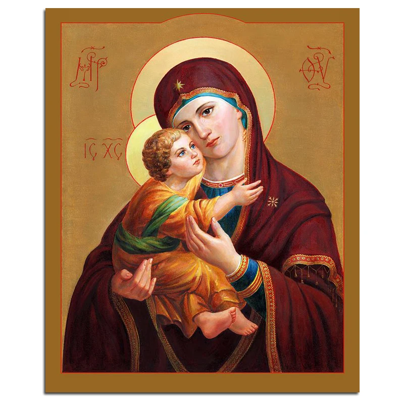 5D картина из страз Богоматерь богов Дева Мария религиозная полноразмерная