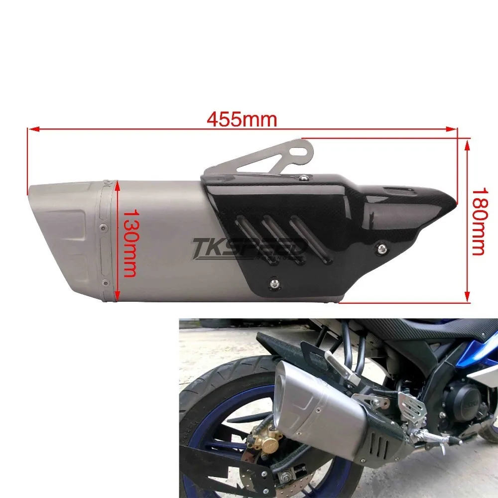 500cc 600cc r11 карбоновая мото rcycle выхлопная труба глушителя R6 R1 CBR500 Z750 выхлопная труба для мотоцикла escapamento de moto