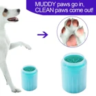 Мягкое приспособление для очистки лап для собак, силиконовая щетка для мытья ног