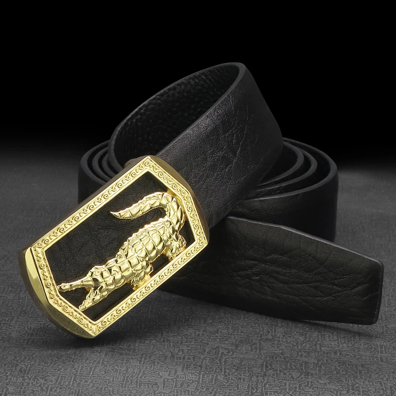 

High Quality Designer belts men genuine leather Smooth buckle Waist Strap full grain leather fashion cintos masculinos