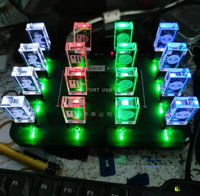 Новый Пользовательский логотип Кристалл Usb 2 0 флэш-накопитель с подарочной