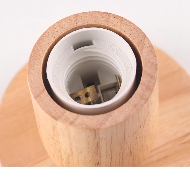 Вход переменного тока ретро деревянная настольная лампа с цоколем E27 винтажный