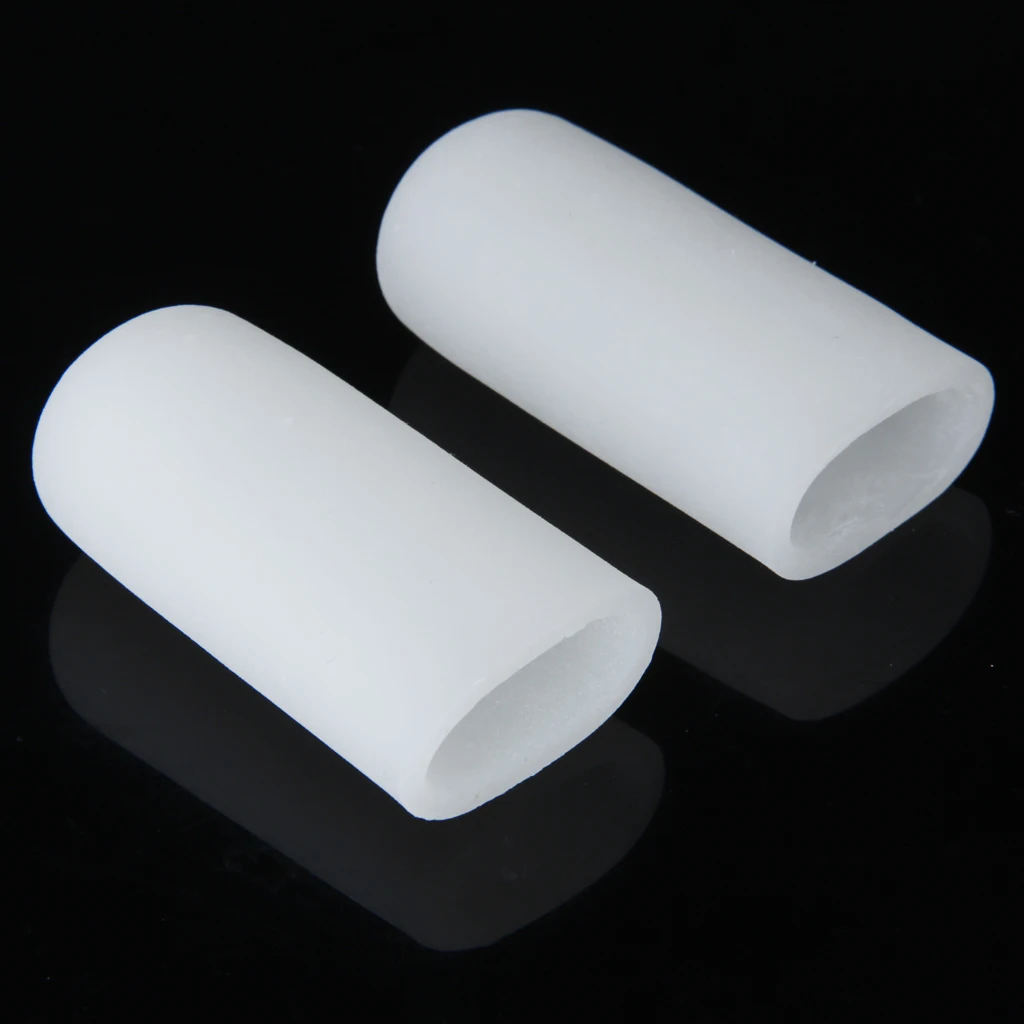 1 пара силиконовых гелей с большим пальцем рукав для труб протекторы мозолей