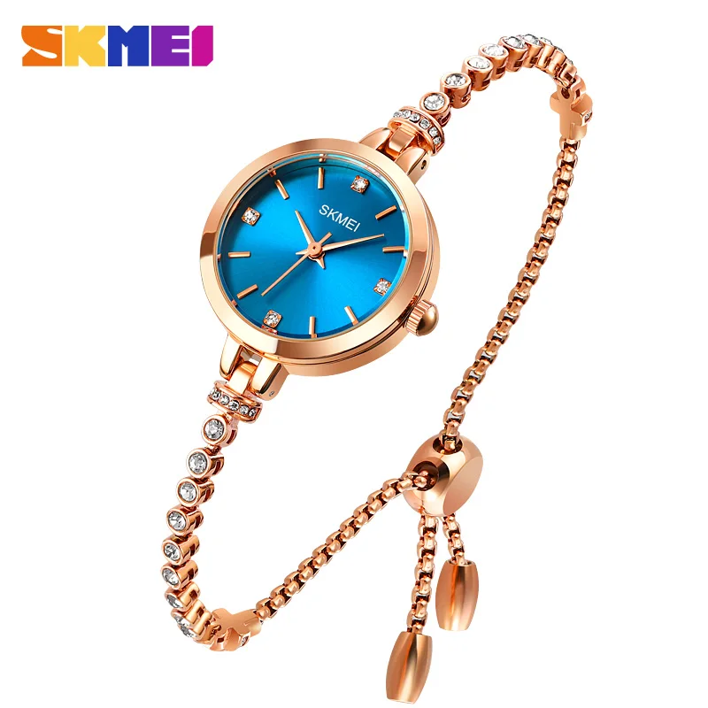 

SKMEI Women Diamond Watch Starry Crystal Bracelet Watches Set Ladies Quartz Wristwatch Female Clock Reloj mujer 1854 montre