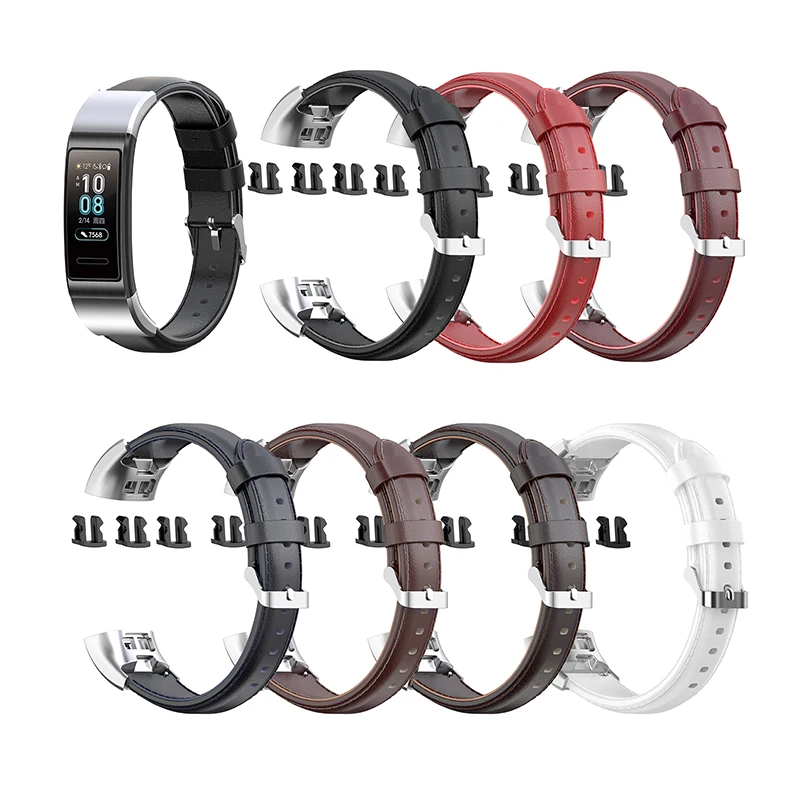 Кожаный браслет для huawei band 3/Band 3 Pro/TER-B09/TER-B29 Смарт-часы аксессуары замена браслета