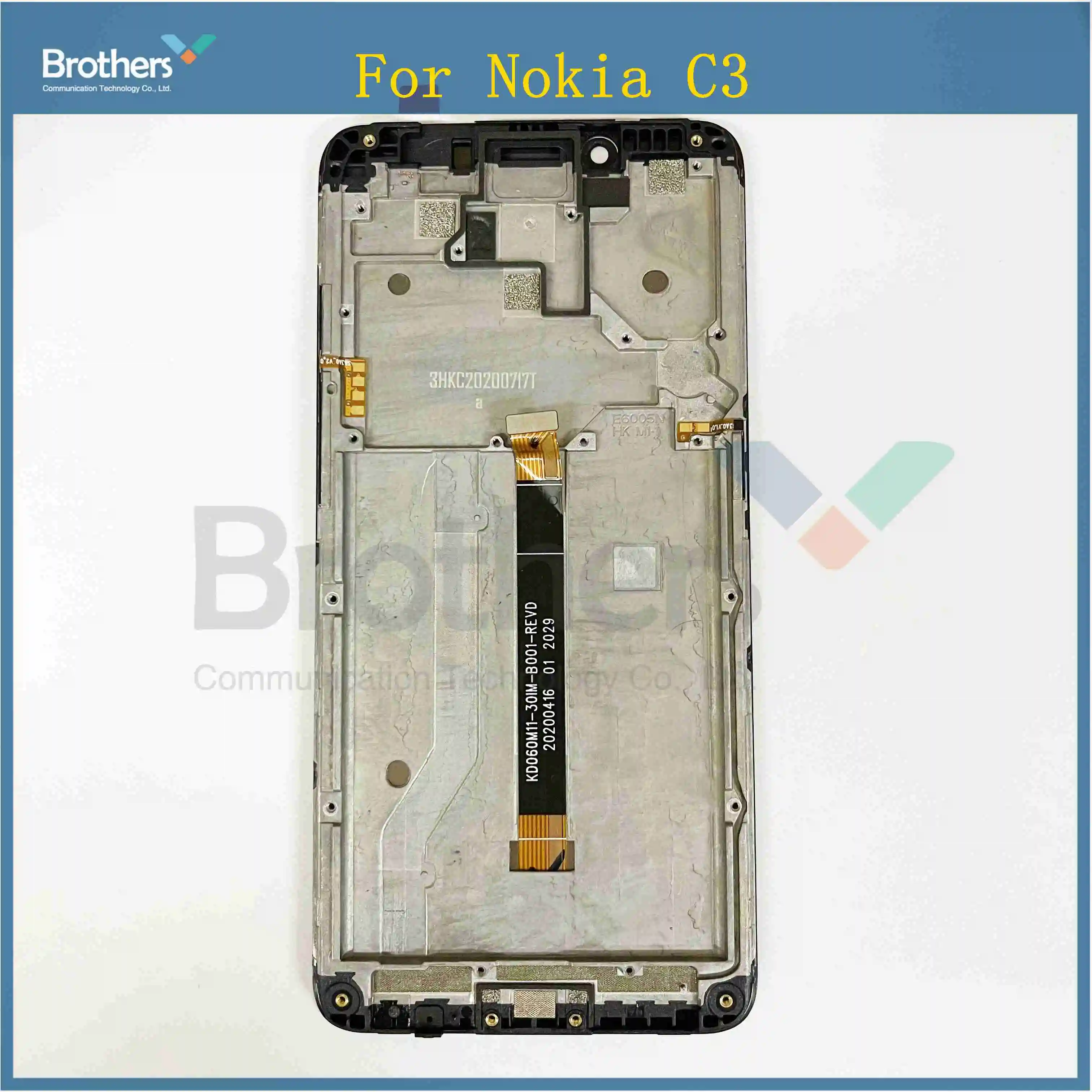 5 99 lcd screen for nokia c3 lcd display ta 1258 with frame assembly touch screen digitizer phone replacement part test free global shipping
