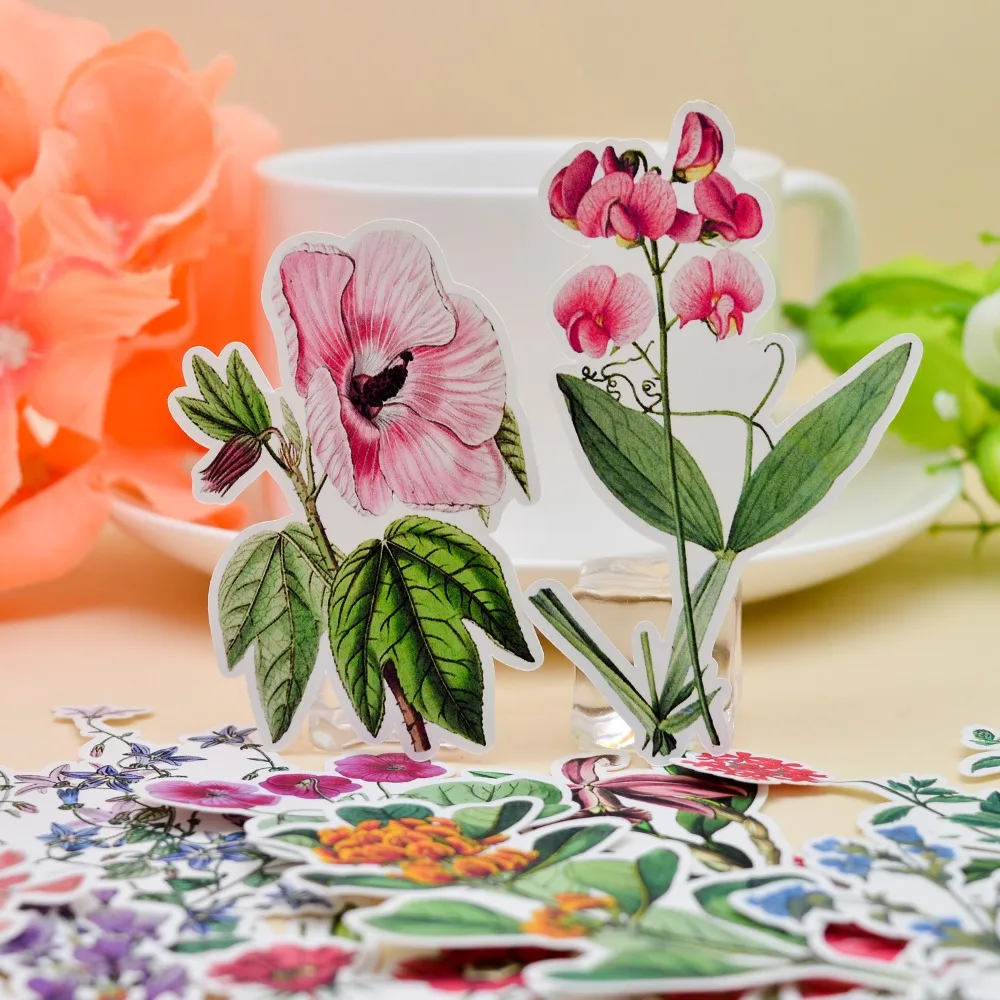 21 шт красивый цветок орхидеи стикеры завод Кливия ручной дневник для счетов