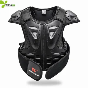 Детские защитные лыжные куртки WOSAWE, защитная задняя часть корпуса для велосипеда, мотоцикла, детской защиты, для хоккея, скейтборда