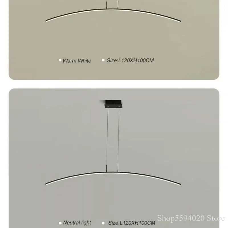 Современная простая люстра с затемнением Подвесная лампа подвесной светильник