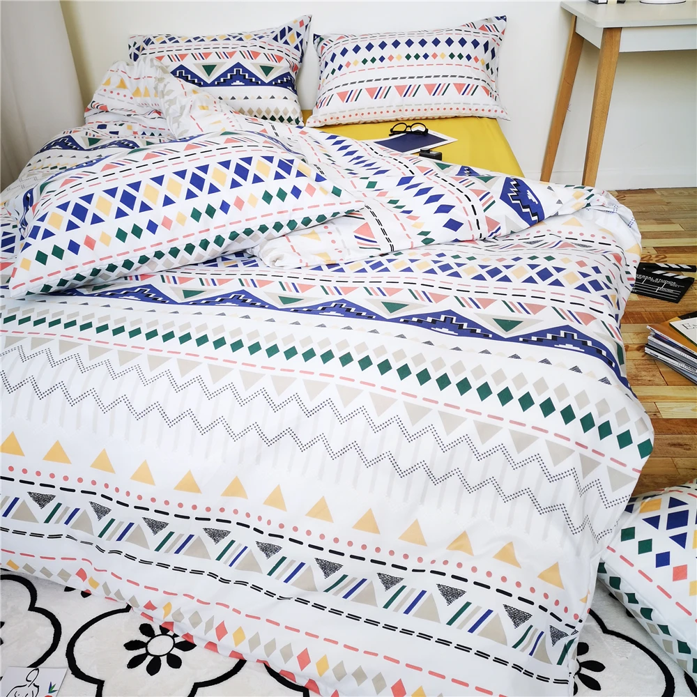 Набор пододеяльников в богемском стиле Три штуки Постельное белье Простой