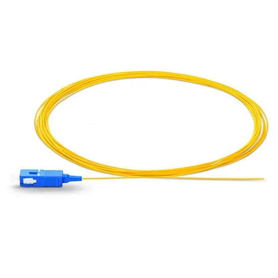 SC UPC Fiber Optic Pigtail Simplex FTTH sc pigtail 0.9mm PVC Jacket Ftth Pigtail in Fiber Optic Equipment fibra optica cable