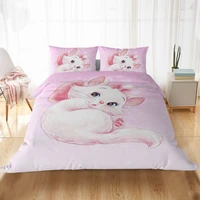 disney cute marie cat cartoon bedding sets us au eu children girls duvet cover pillowcase comforter bedding set