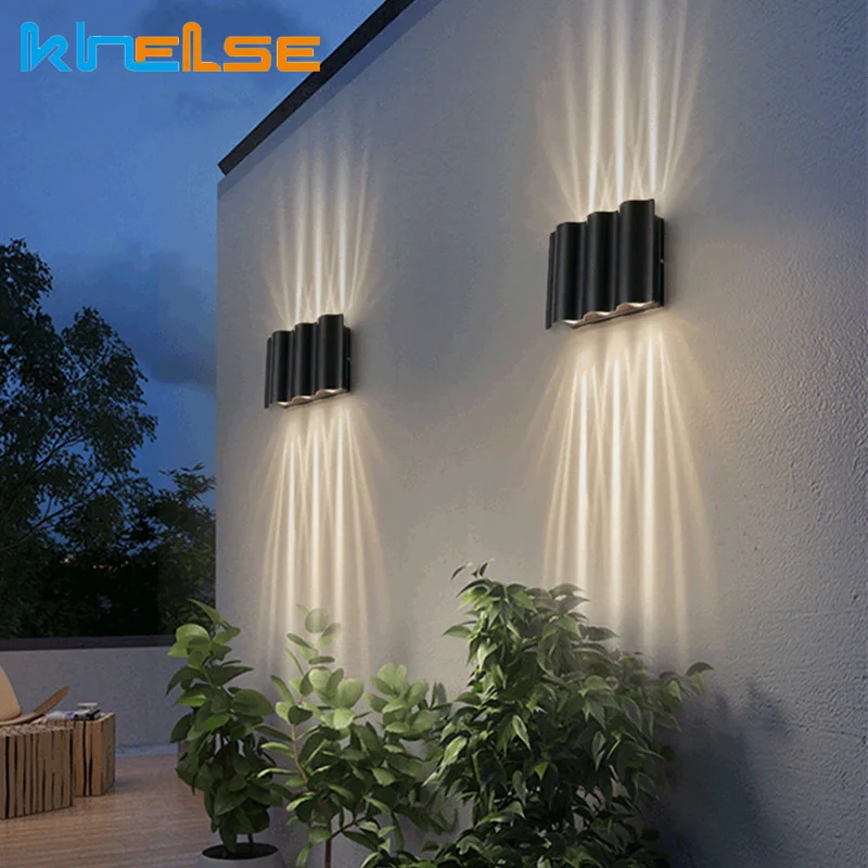 

Aluminium LED Wall Lamp IP54 18W Waterproof Wall Sconce Garden Courtyard Porch Light Balcony Corridor Black Wall Lamp