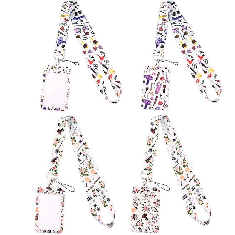 

20 шт./лот J2835, Мультяшные товары для парикмахерской, шнурок для ключей, ремешок для телефона, брелок, шнурки для ID, держатель для парикмахера