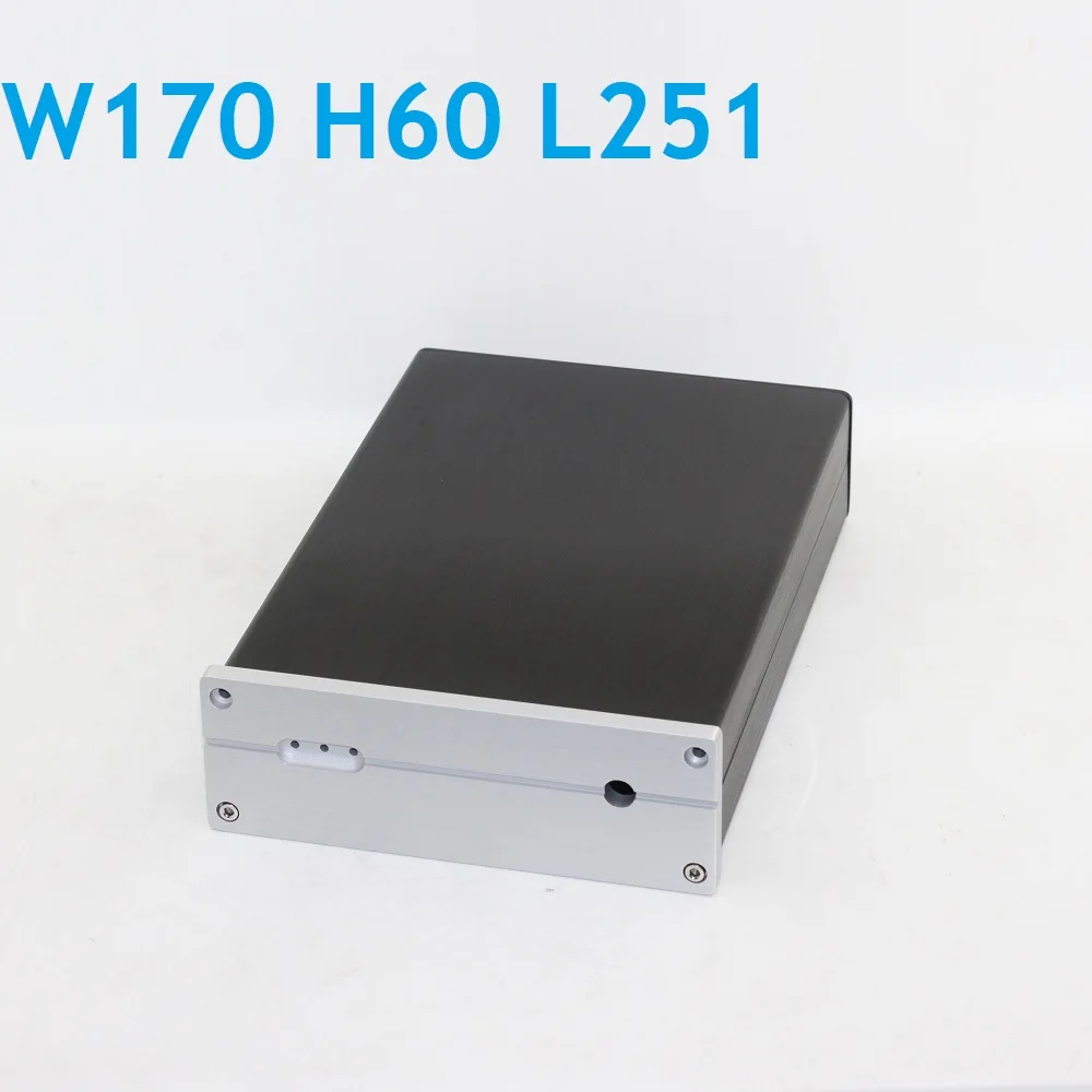 

Headphone Amp Box W170 H60 L251 Anodized Aluminum Case DAC Decoder Shell HiFi DIY Power Supply Amplifier Chassis Preamp Hi End