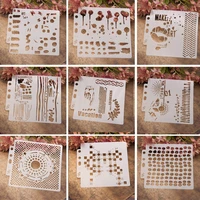 new arrivals 9 designs layering stencils for wall painting scrapbook coloring embossing album paper template decoration