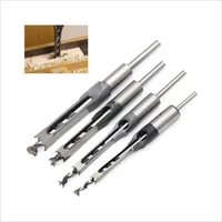 6 0mm16mm twist drill bits woodworking drill tools kit set square auger mortising chisel drill set square hole extended saw