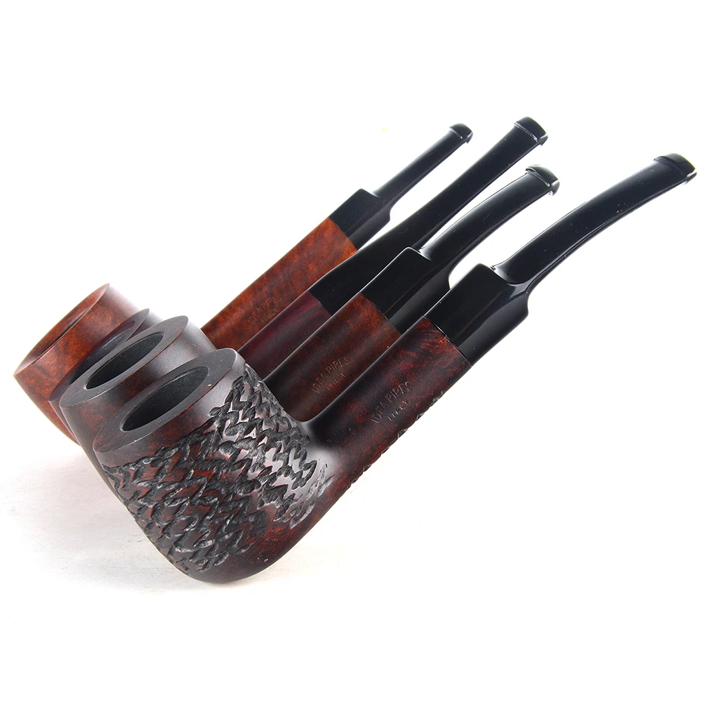 Бриар трубы табака курительная труба гладкая отделка 9 мм фильтр прямой горшок