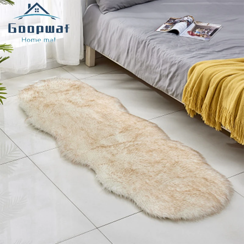 

Лидер продаж, австралийский ковер из искусственной кожи, с имитацией шерсти, геометрический узор, кожаный плед, для гостиной, пушистое украш...