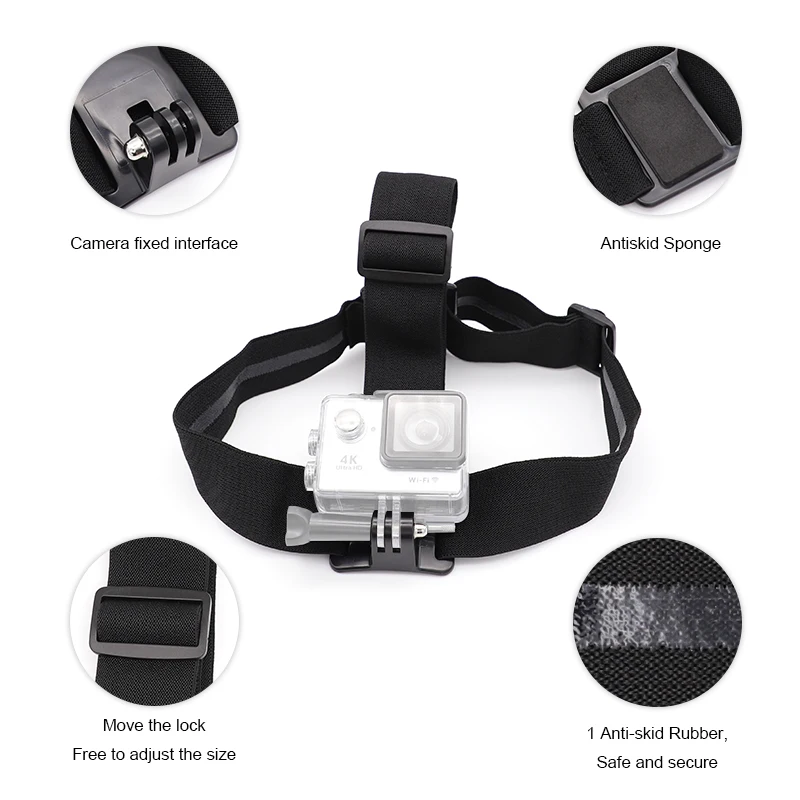 Аксессуары для экшн камеры go pro hero 7 6 5 4 3 многоцелевой монопод ремень головы