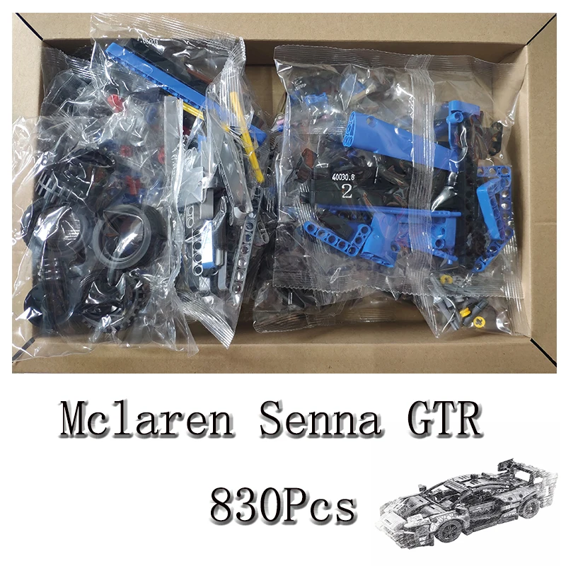 

2022 New 40030 Senna Building Blocks GTR Construction Model Enlighten Adult Children's Kids DIY Gifts With Box