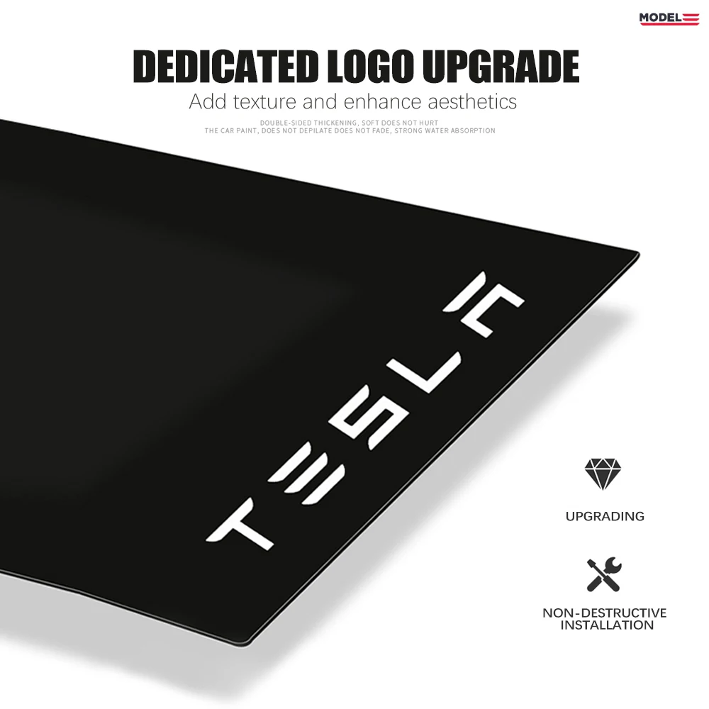 

Car Mirror Center Pillar Sticker Scratch resistant For Tesla Model 3 Decoration sticker Exterior Accessories