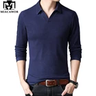 MIACAWOR, зимний свитер для мужчин, теплый шерстяной пуловер для мужчин, повседневные мужские свитера, джемпер для мужчин, облегающий свитер, Hombre, Мужская одежда, Y204